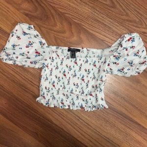 Off the shoulder crop top